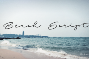 Beach Script: Infusing Handwritten Joy into Your Designs