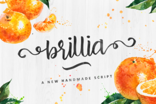 Brillia Script: A Natural Handmade Script Typeface