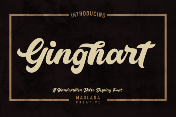 Ginghart Script: A Retro Font for Modern Brands