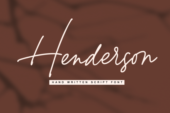 Henderson Script: The Stylish, Thin-Lettered Font for Modern Brands