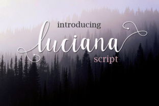 Luciana Script 2: A Modern Calligraphy Typeface for Elegant Design