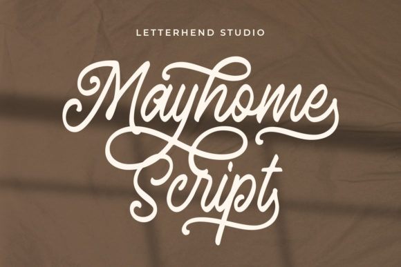 Mayhome Script: The Vintage Calligraphy Font That Elevates Brand Identity