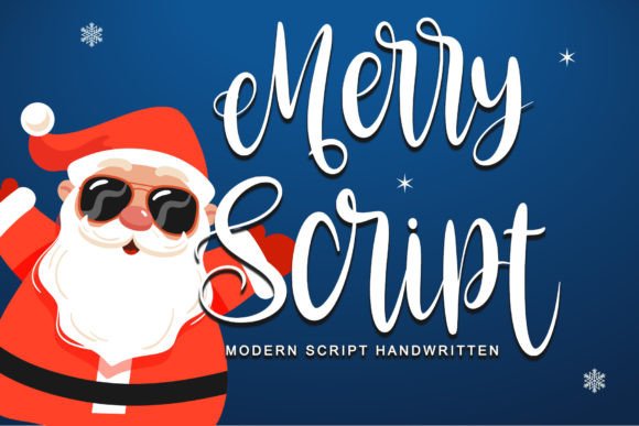 Merry Script: A Handwritten Font for Elegant and Festive Designs