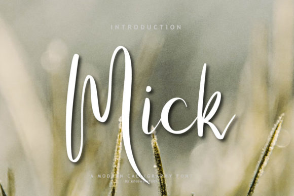 Mick Script: A Handwritten Font for Authentic Design