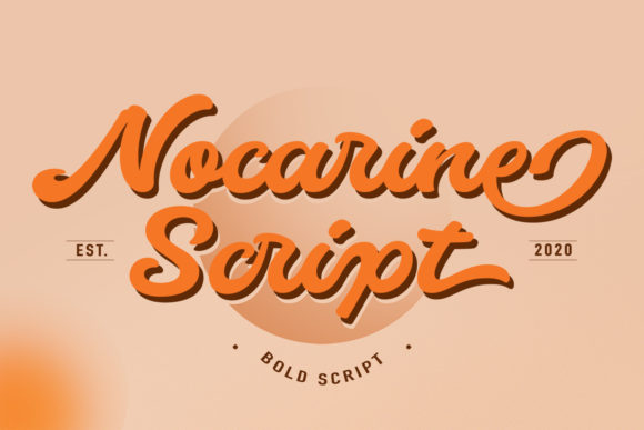 Nocarine Script: The Flowing Handwritten Font for Modern Designers