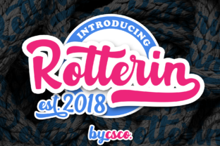 Rotterin Script: A Layered Font for Modern Design