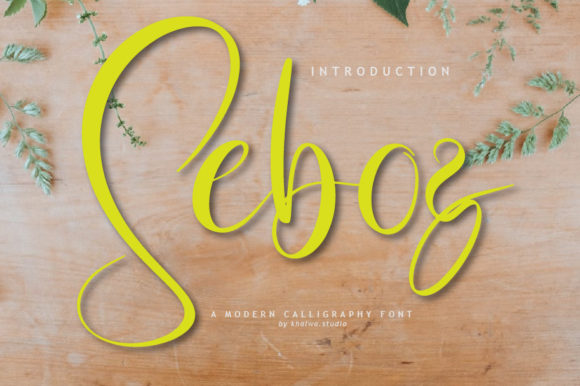 Seboz Script: A Handwritten Font with Timeless Appeal