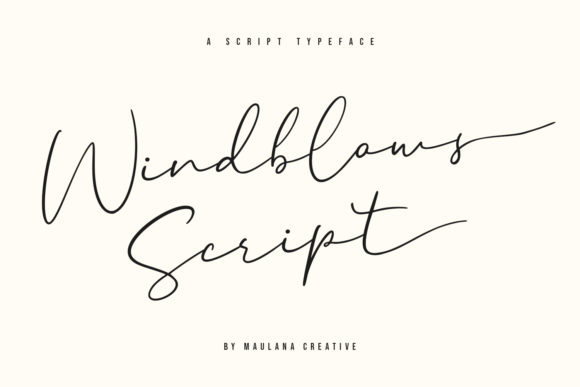 Windblows Script: A Flowing Handwritten Font for Modern Designs