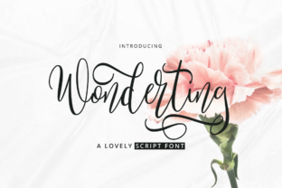 Wonderting Script: A Sweet, Soft Hand-Lettered Typeface